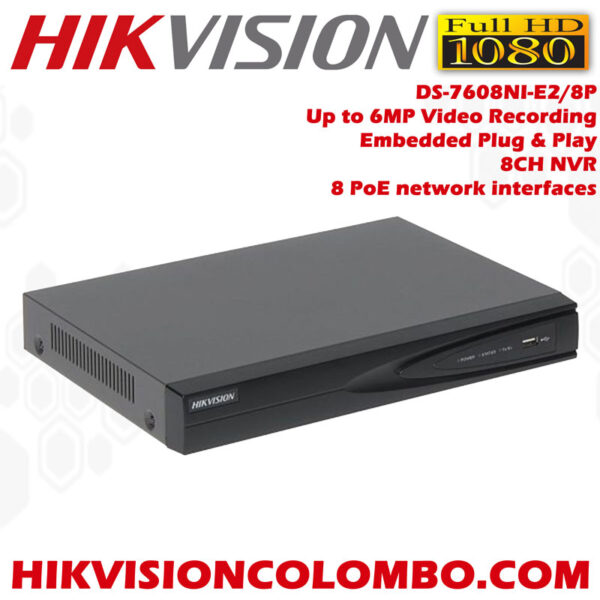 DS-7608NI-E2-8P-Embedded-Plug-&-Play-8-channel-NVR-Network-Video-Recorder-sale-in-Sri-Lanka-hikvision