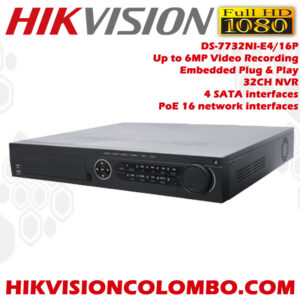 Hikvision-DS-7732NI-E4-16P-Embedded-Plug-&-Play-32-channel-NVR-Network-Video-Recorder-Sale-best-price-srilanka