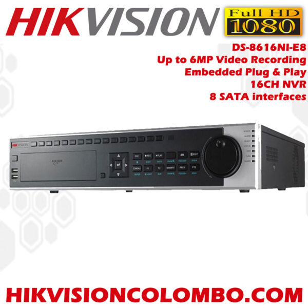 Hikvision-DS-8616NI-E8-Embedded-Plug-&-Play-16-channel-NVR-Network-Video-Recorder-Sale-in-Sri-Lanka-best-srilanka
