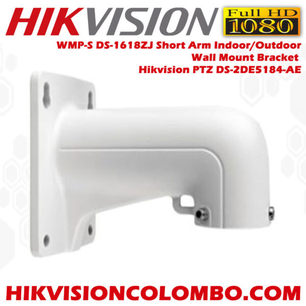 WMP-S-DS-1618ZJ-Short-Arm-Indoor-Outdoor-Wall-Mount-Bracket-for-Most-Hikvision-PTZ-DS-2DE5184-AE for DS-1618ZJ