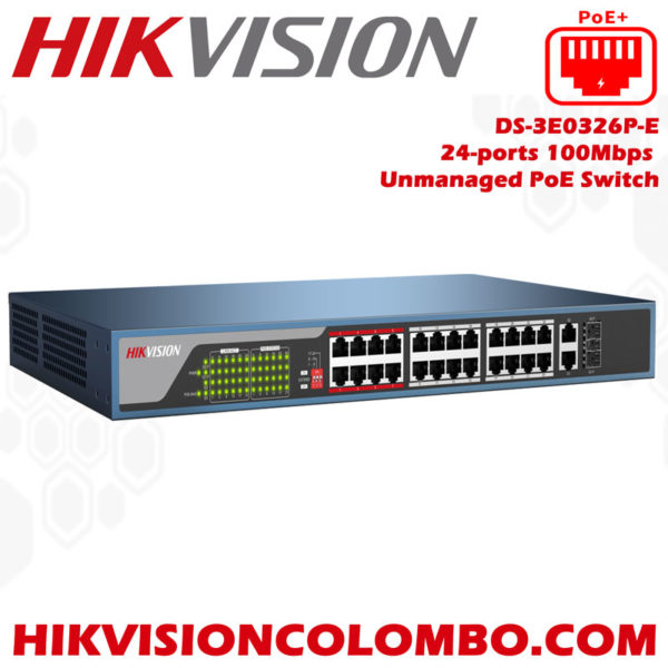DS-3E0326P-E24-ports-100Mbps-Unmanaged-PoE-Switch