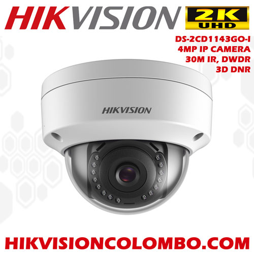 Hikvision DS-2CD1143G0-I 4.0 MP IR Network Dome Camera ...