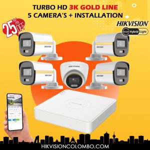 Hikvision-3k-Gold-Line-hybrid-dual-light-security-5-Camera-Package-sri-lanka-best-price