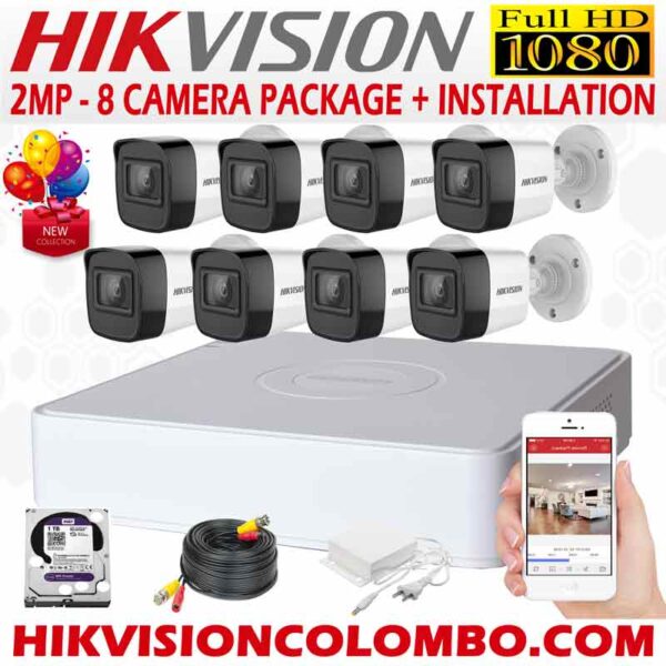 Colombo CCTV authorized distributor of Hikvision is located in colombo HIKVISION-1080P-8-CAMERA-PACKAGE