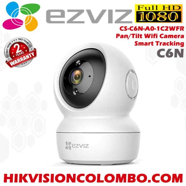 Ezviz, CS-C6N-A0-1C2WFR, Smart Wi-Fi Pan & Tilt, 1080P Camera ,Sale Sri Lanka, Best Price, 2 Years Warranty, c6n, 2 way audio wifi camera, cctv wireless camera, cctv indoor camera, baby monitoring camera