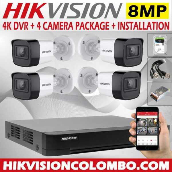 hikvision-4k-DVR-with-8mp-4-cctv-camera--price-with-installation-sri-lanka