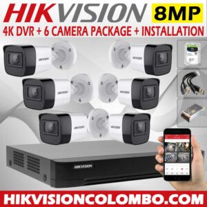 Ultra HD 4K 8MP CCTV Cameras Systems with Installation by Hikvision Colombo