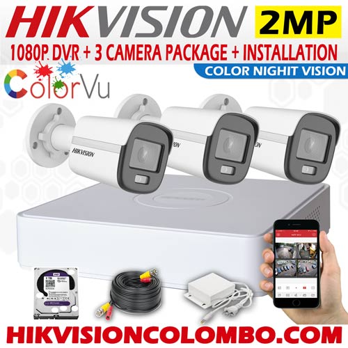 Hikvision full time color CCTV Package Sri Lanka Sale