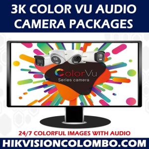 Hikvision 3K Full Time Color Audio Camera Packages