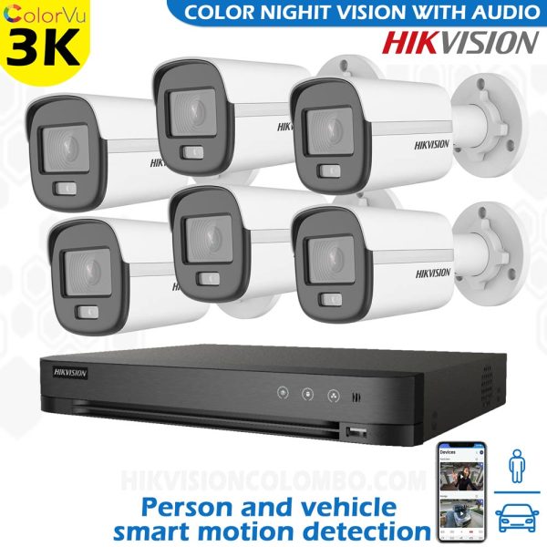 Hikvision-4MP-3K-Color-Night-Vision-with-Audio-6-Camera-Package-sri-lanka