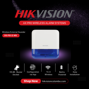 Hikvision AX Pro Wireless External Alarm Sounder DS-PS1-E-WB in Sri Lanka