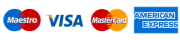 Visa, Mastercard, Maestro and American Express accepted
